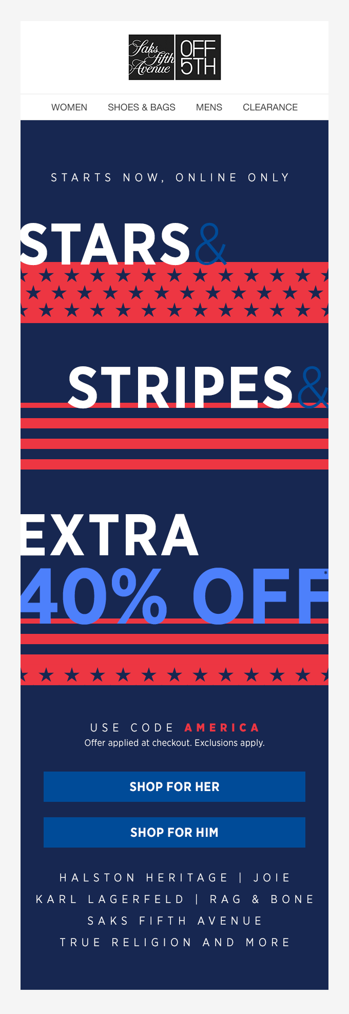 July 4th Promotion (Starts Version)