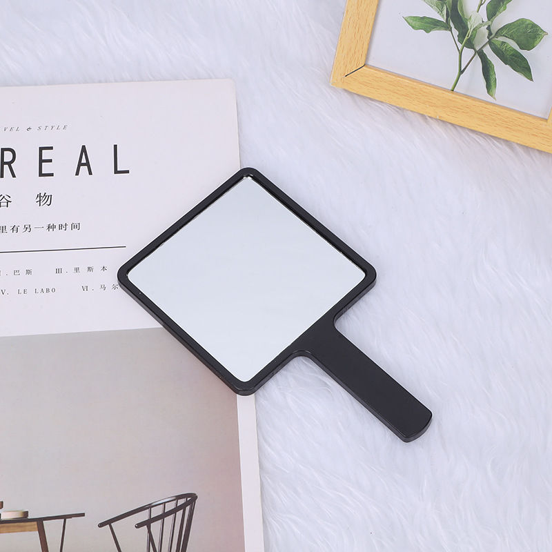 Thumbnail: Small Handheld Hand Mirror Compact Travel Makeup Mirror