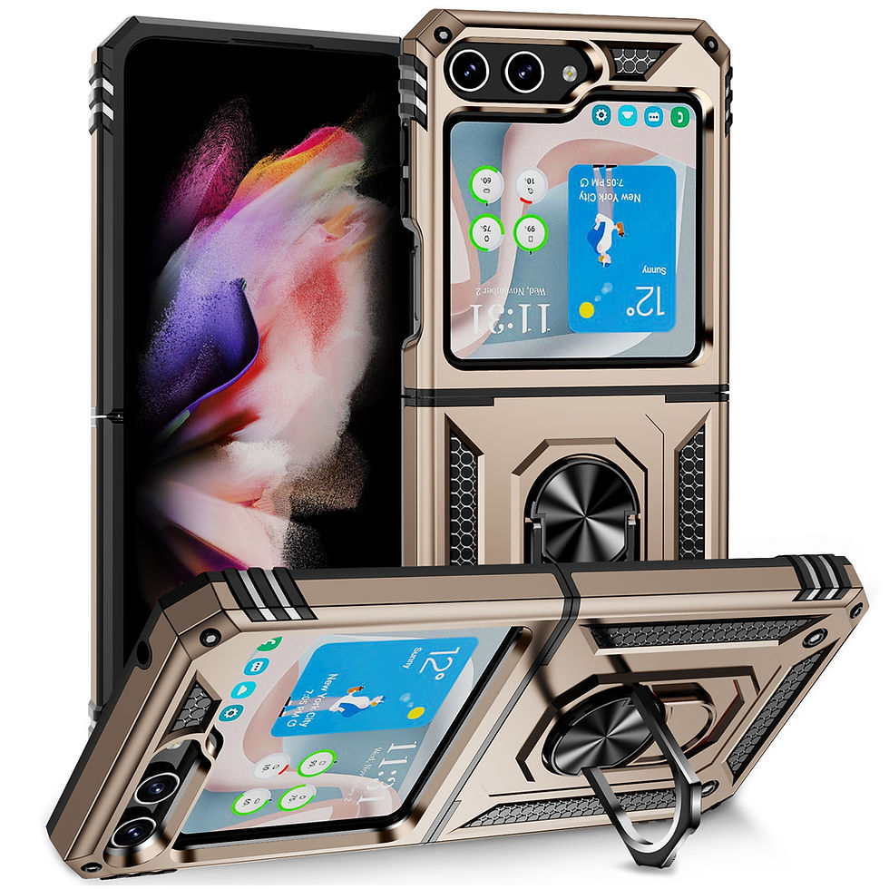Thumbnail: Samsung Galaxy Z Flip 5 Case,Built in Rotatable Magnetic Ring Holder Kickstand