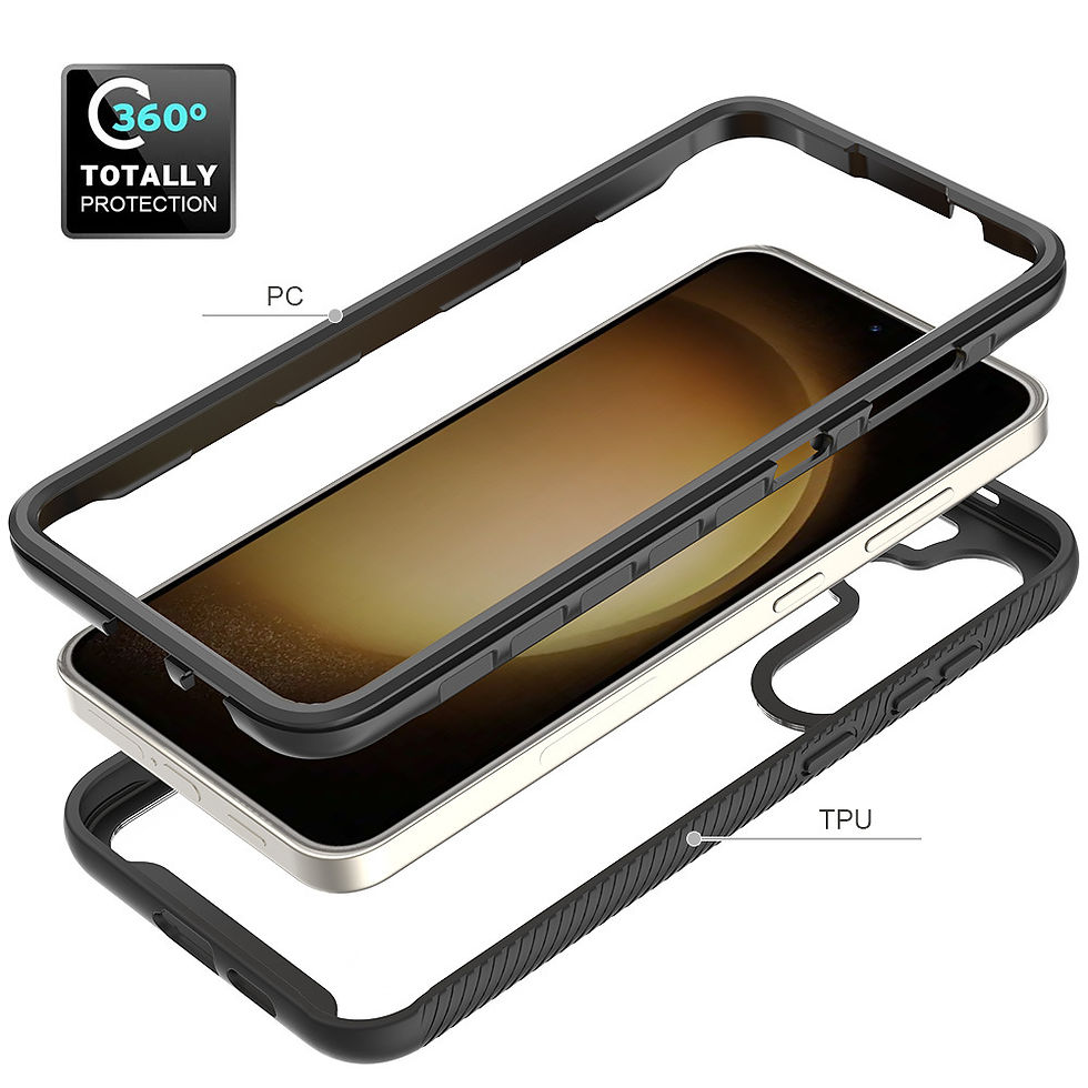 Thumbnail: Clear TPU Back Samsung Galaxy S24 Series Case, Full-Body Shockproof 2 in 1