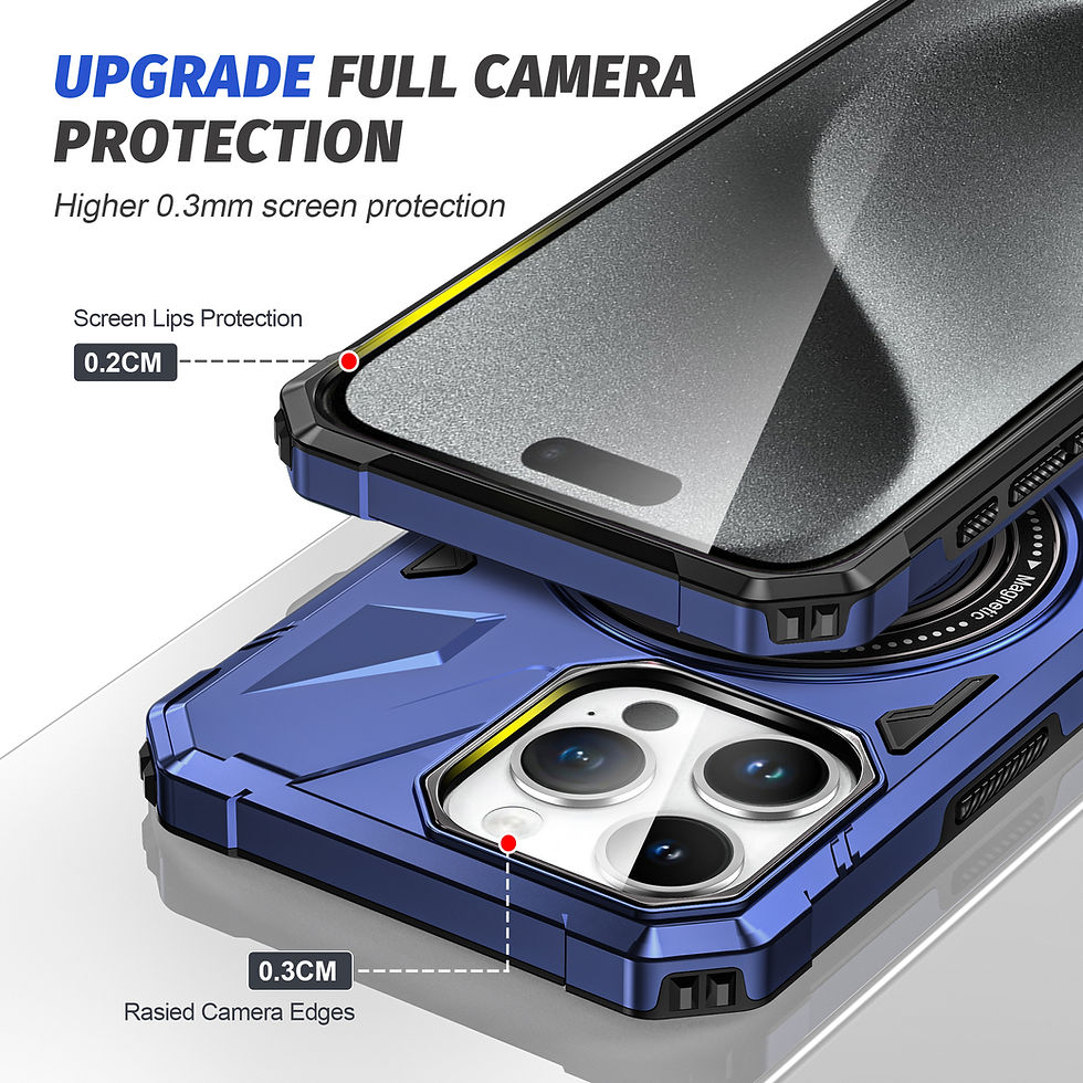 Thumbnail: iPhone 16 series heavy duty Case Compatible with MagSafe Build in Kickstand