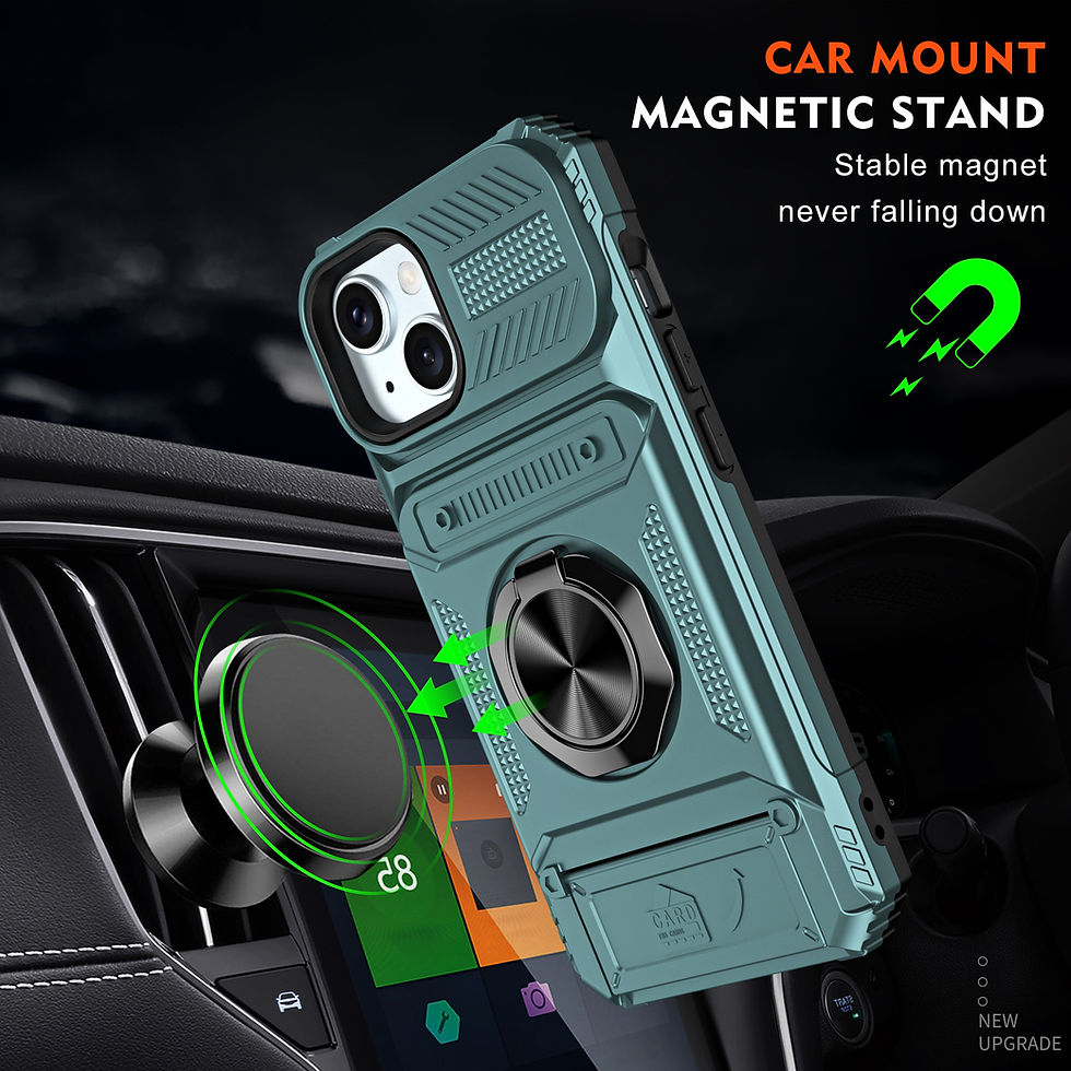 Thumbnail: iPhone 15 Case,Wallet Case with Card Holder(2 Cards)Ring Stand/Kickstand