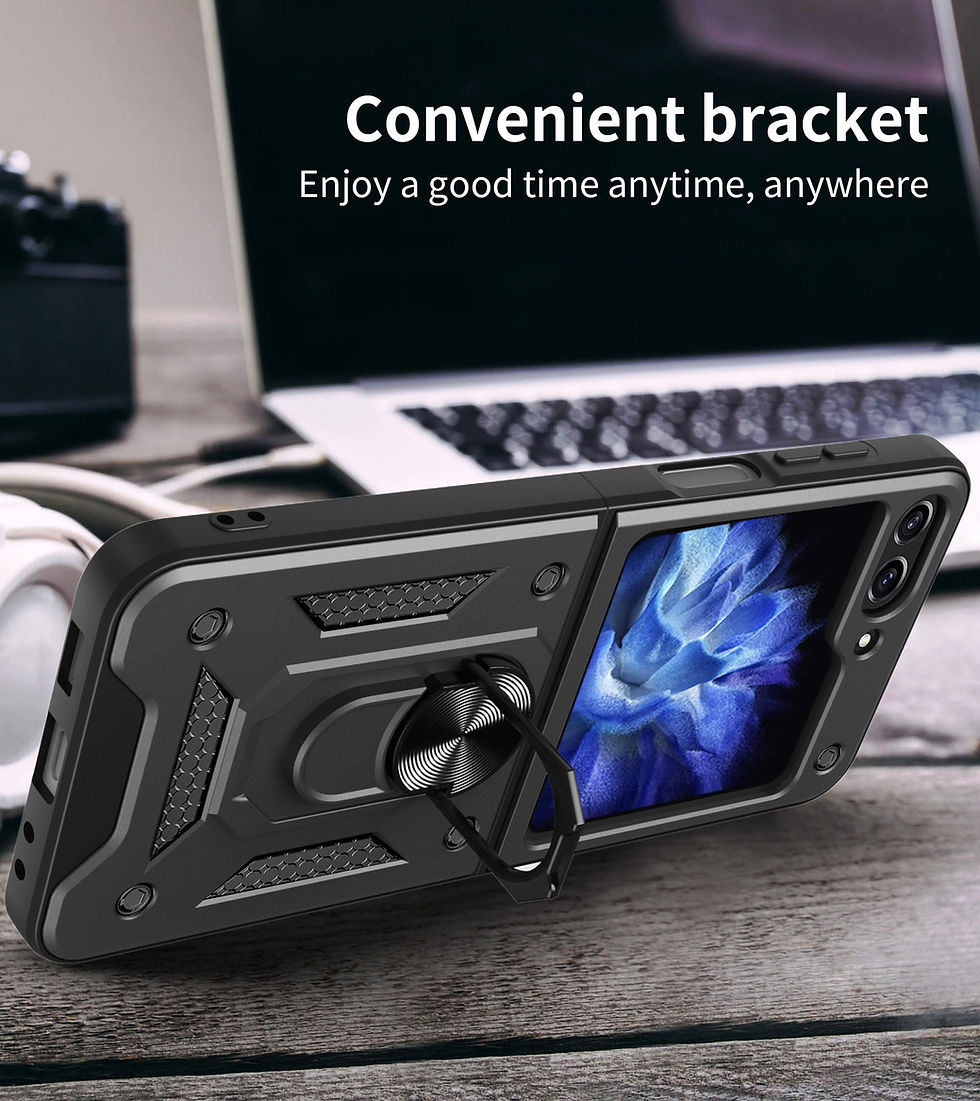 Thumbnail: Samsung Galaxy Z Flip 5 heavy duty Case with  360°Ring Magnetic Kickstand
