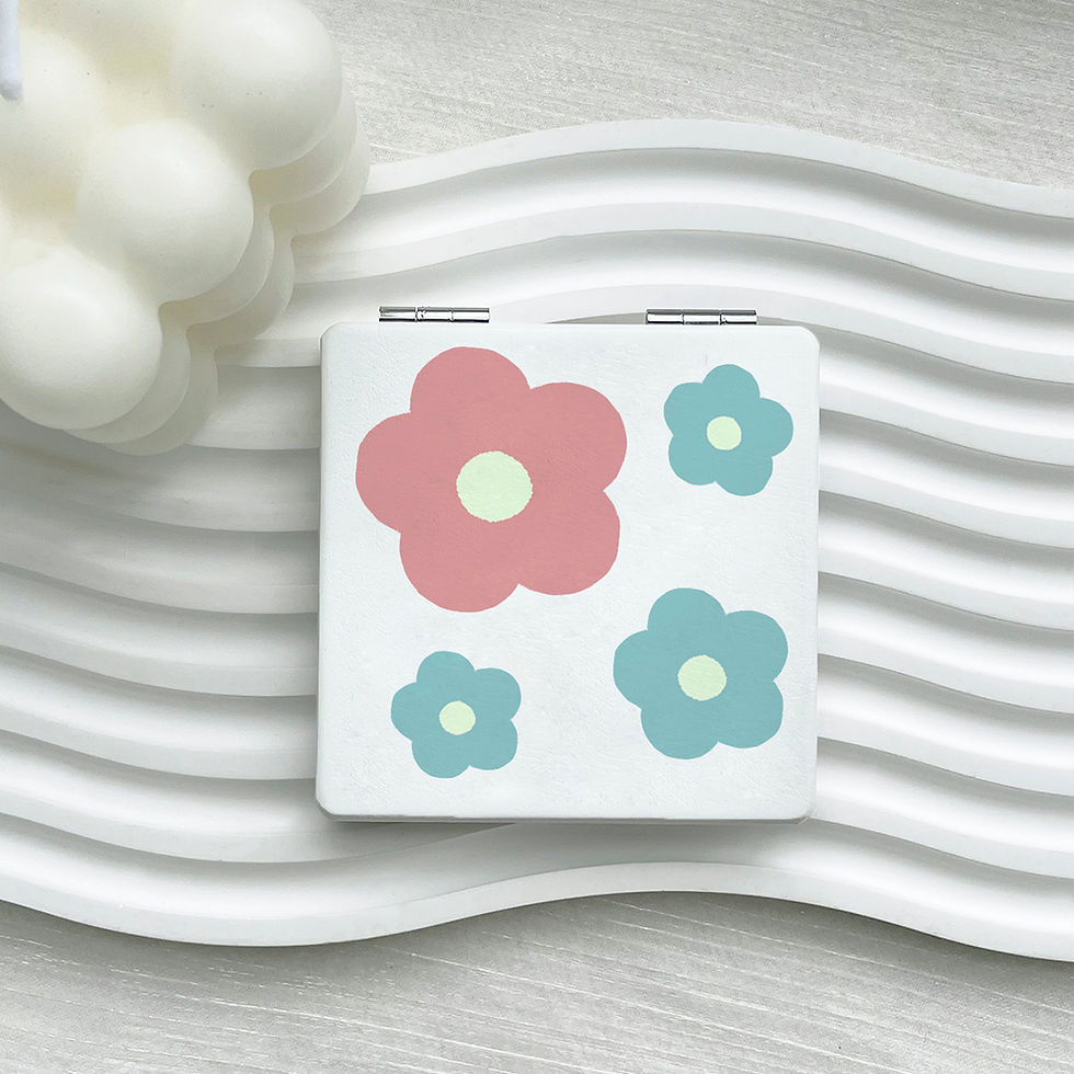 Thumbnail: Portable Double-Sided Mirror, Travel Makeup Mirrors for Handbag and Pocket
