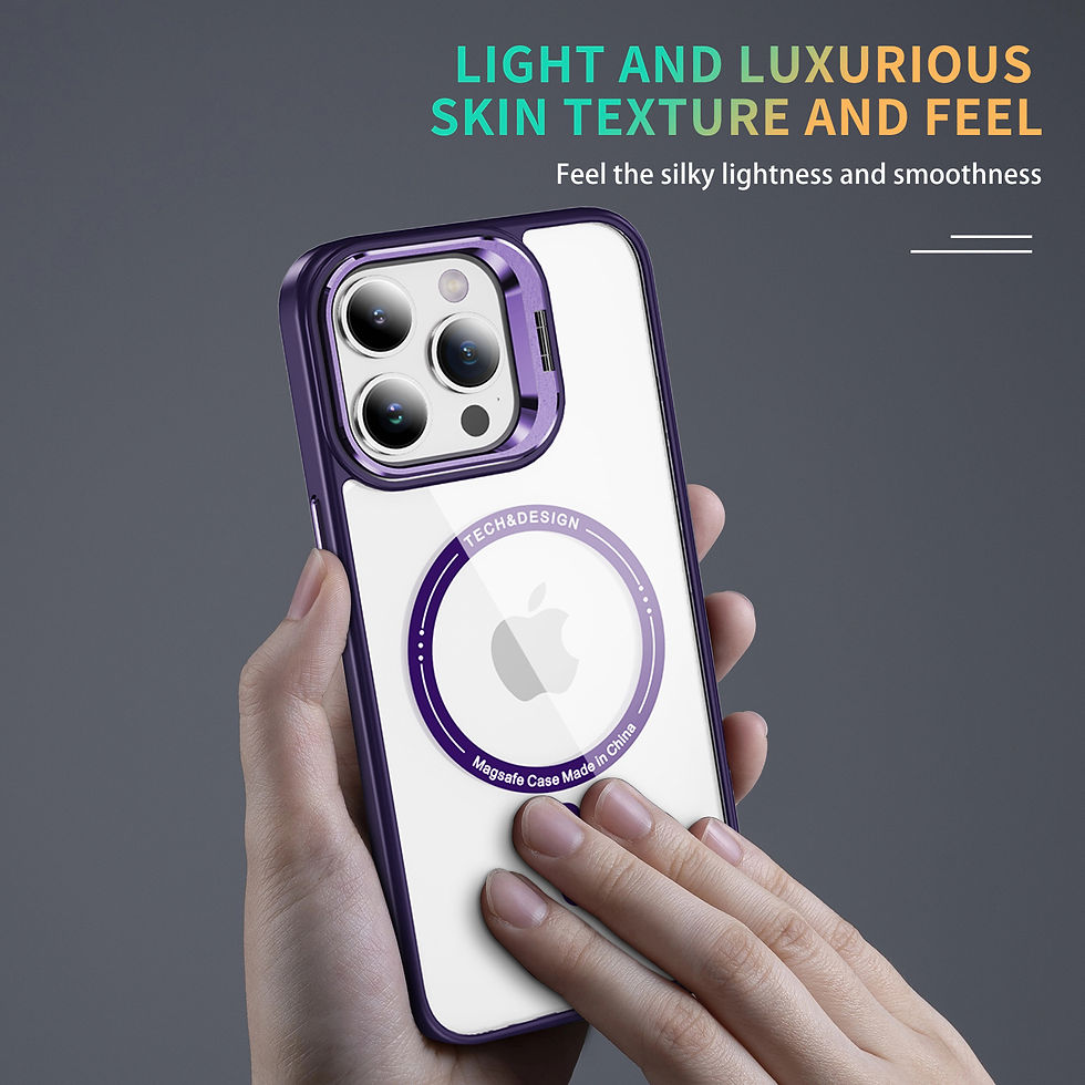 Thumbnail: iPhone 15 Plus Case, MagSafe Case,Built-in Camera Stash Stand, Magnetic Case