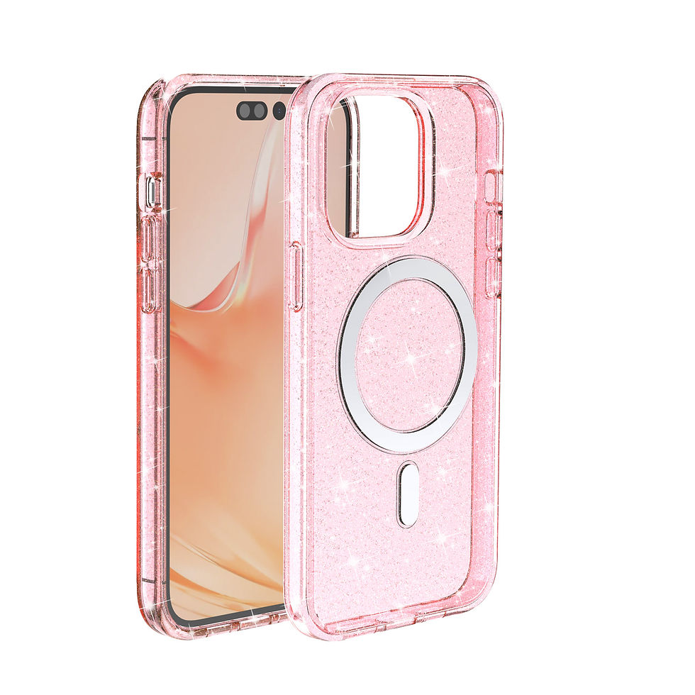 Thumbnail: Transparent Bling Glitter Magsafe Case for iPhone 14 Pro Max