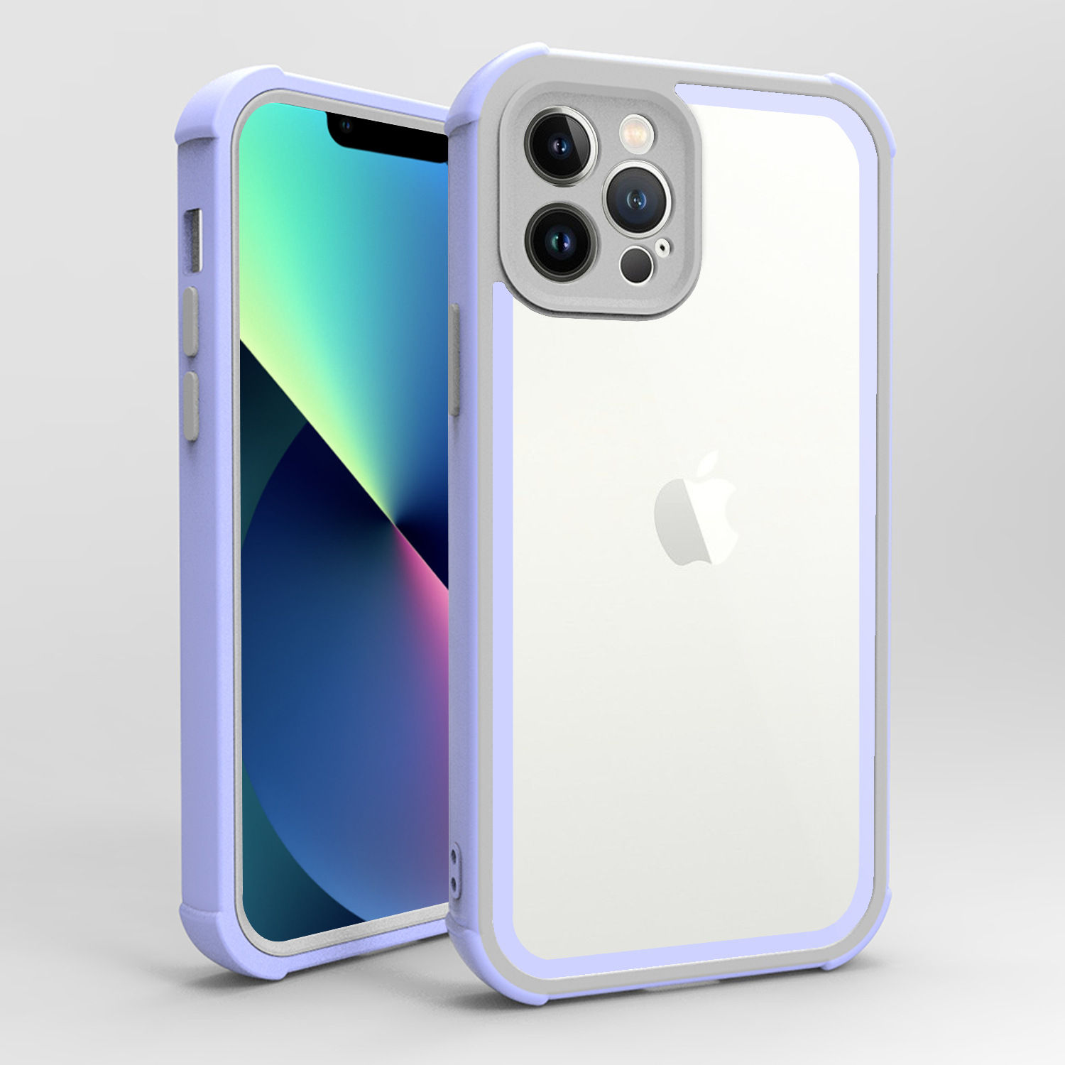 iPhone 14 Pro Max Clear Case Hard Acrylic Back with Camera Cover PC front frame