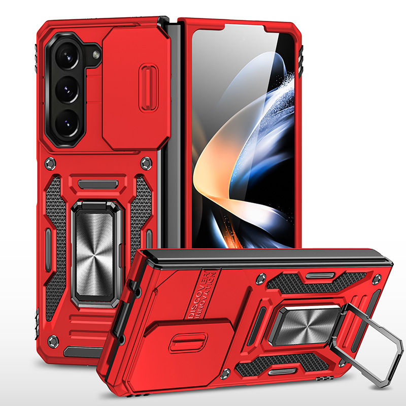 Thumbnail: Samsung Galaxy Z Fold 5 Case with Slide Camera Cover &360°Magnetic Ring Stand