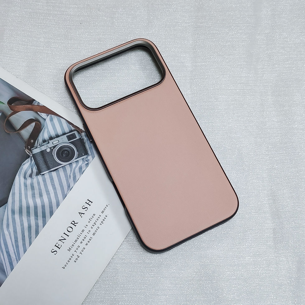 Thumbnail: Full-Cover Magnetic Leather Two-Tone Phone Case for iPhone 17 Pro Max