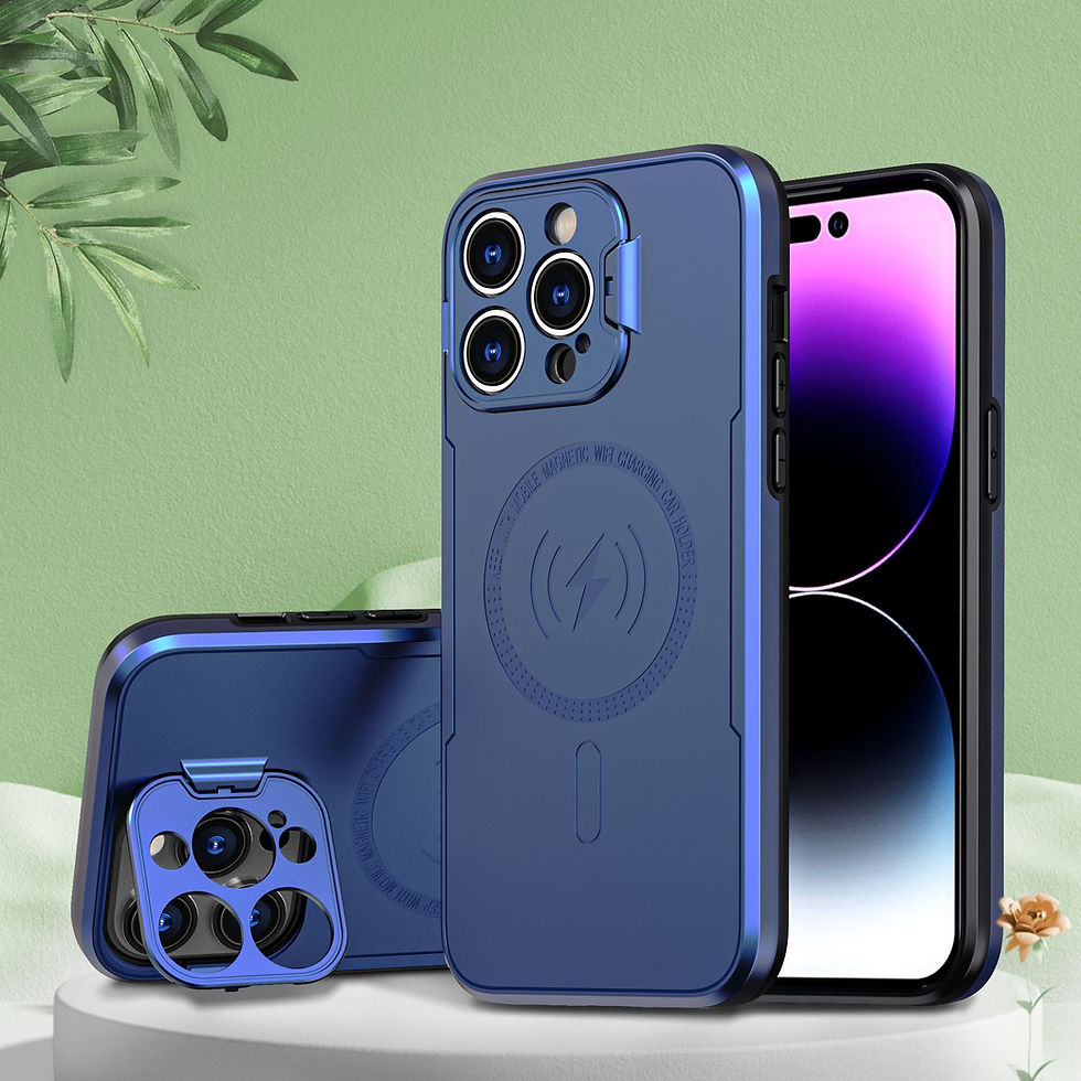 Thumbnail: iPhone 14 series Case with Camera Cover, MagSafe-Compatible Case with Stand