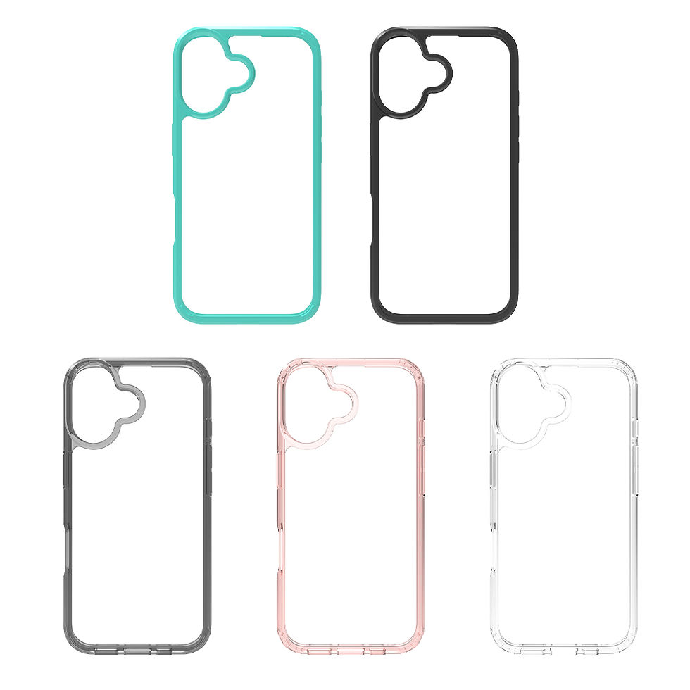 Thumbnail: iPhone 16 Pro Shockproof Bumper Phone Protective Cover Clear