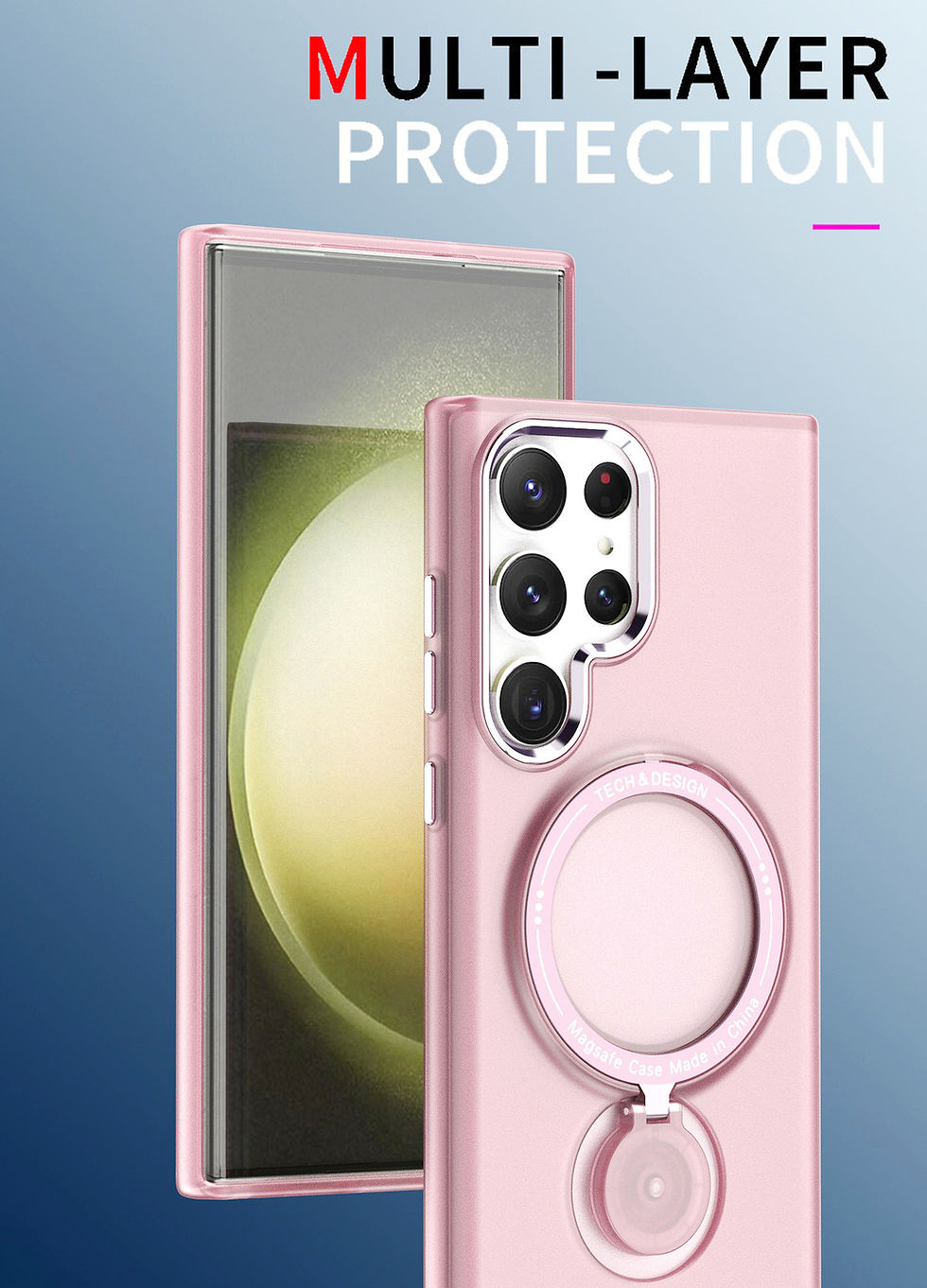 Thumbnail: Magnetic Case Shockproof  for Samsung Galaxy S23 series Case With Stand