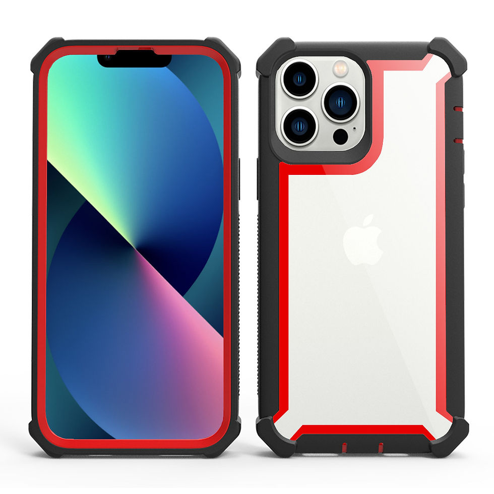 Thumbnail: iPhone 14 series case ,screen Plastic Frame ,Transparent Acrylic Back TPU Frame