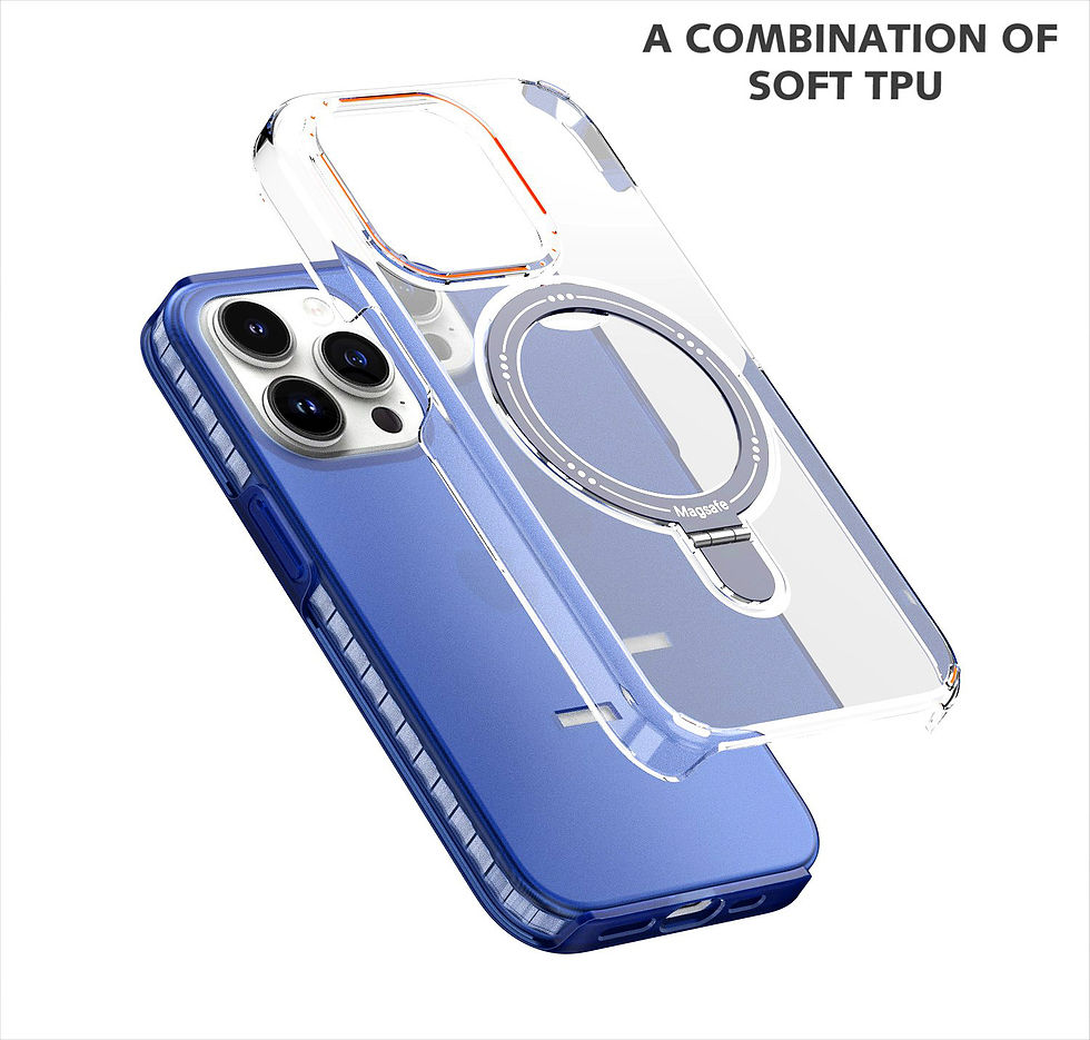 Thumbnail: Magnetic Shockproof  Phone Case for iPhone 15 series Case with Ring Kickstand