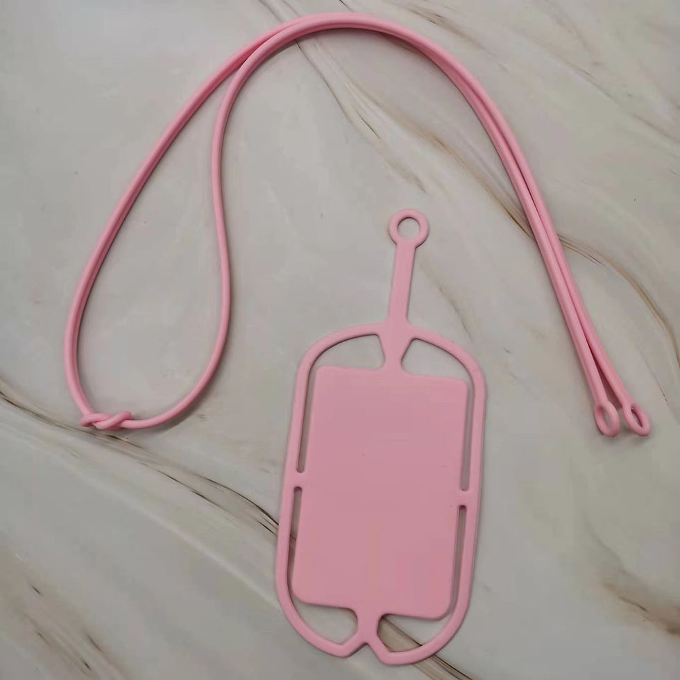 Thumbnail: Silicone Cell Phone Lanyard Neck Strap Compatible with Most Smartphones