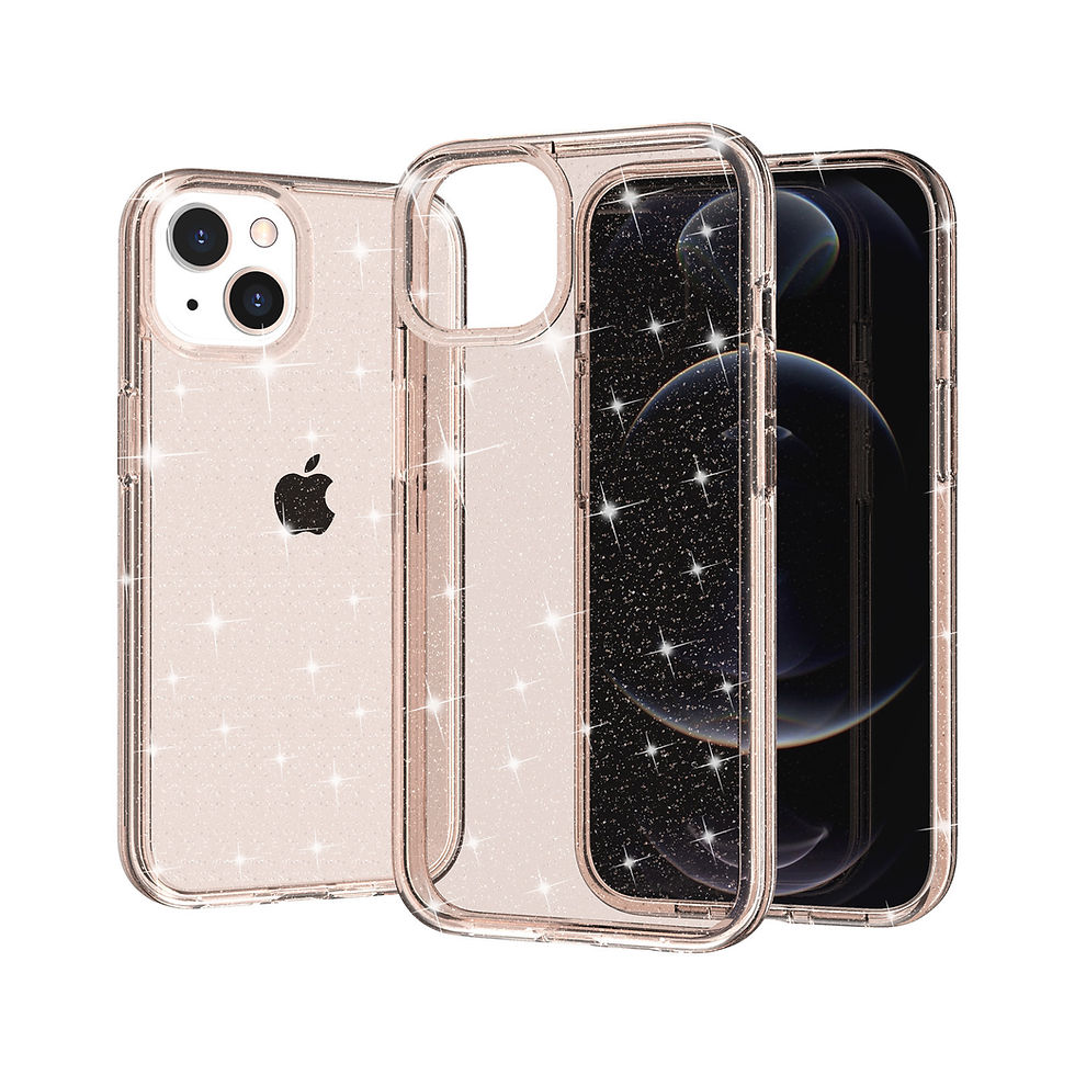 Thumbnail: Transparent Bling Glitter Case for iPhone 14