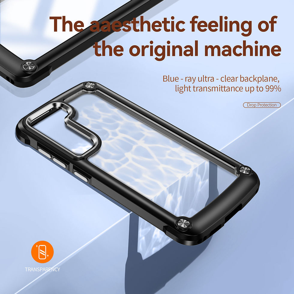Thumbnail: For Samsung Galaxy S23 Plus Shockproof Hybrid Rubber Bumper Clear Case Cover
