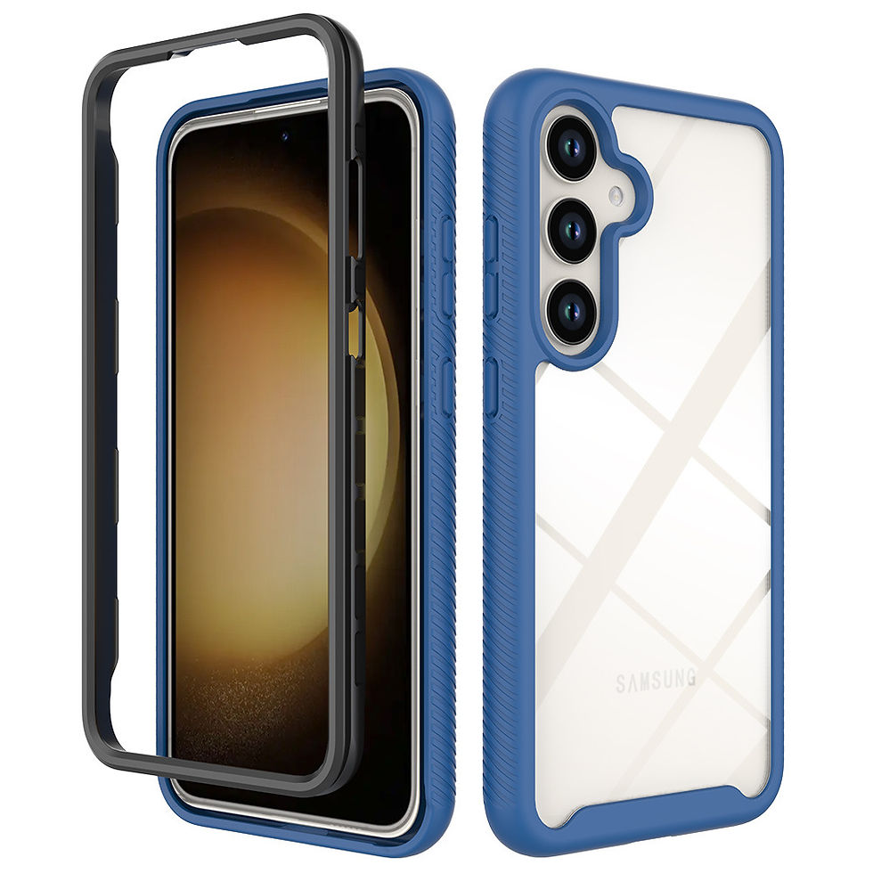 Clear TPU Back Samsung Galaxy S24 Series Case, Full-Body Shockproof 2 in 1