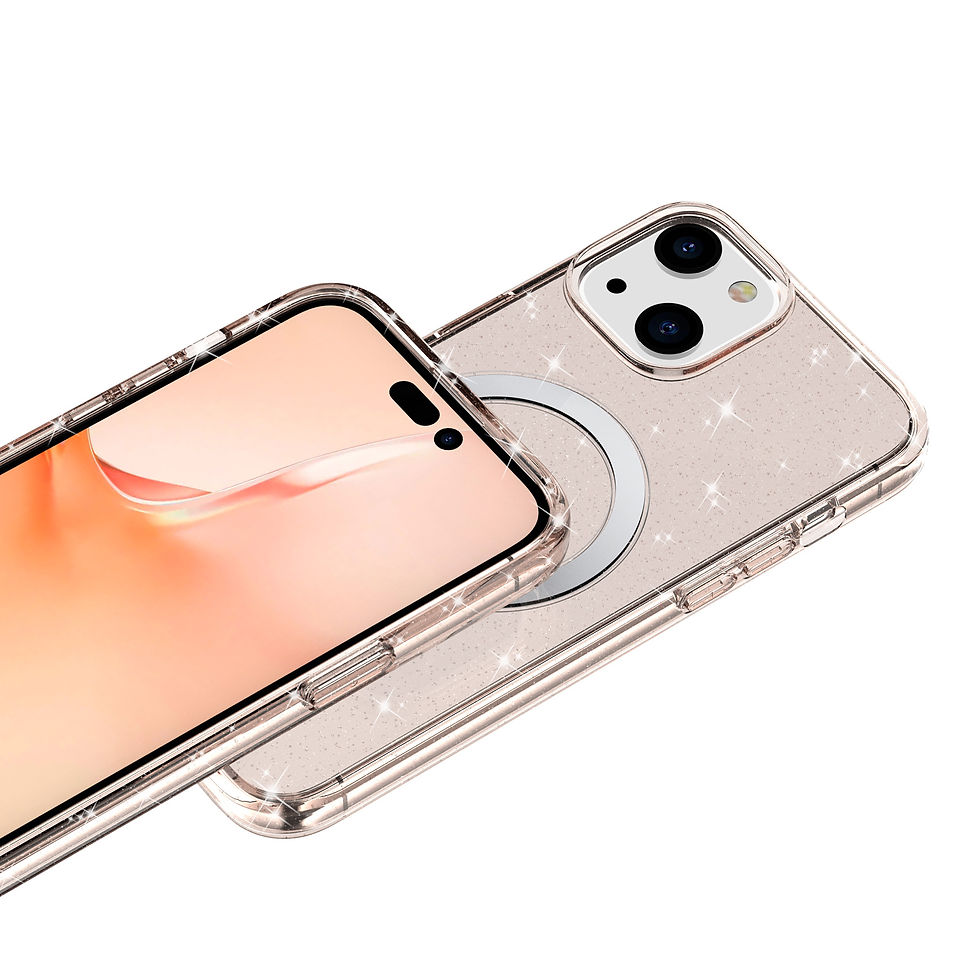Thumbnail: Transparent Bling Glitter Magsafe Case for iPhone 14 Plus