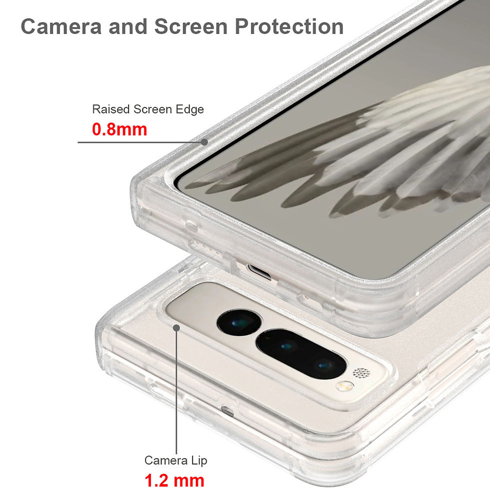 Thumbnail: Google Pixel Fold Cover Clear Transparent Surrounding Hinge Part Protection