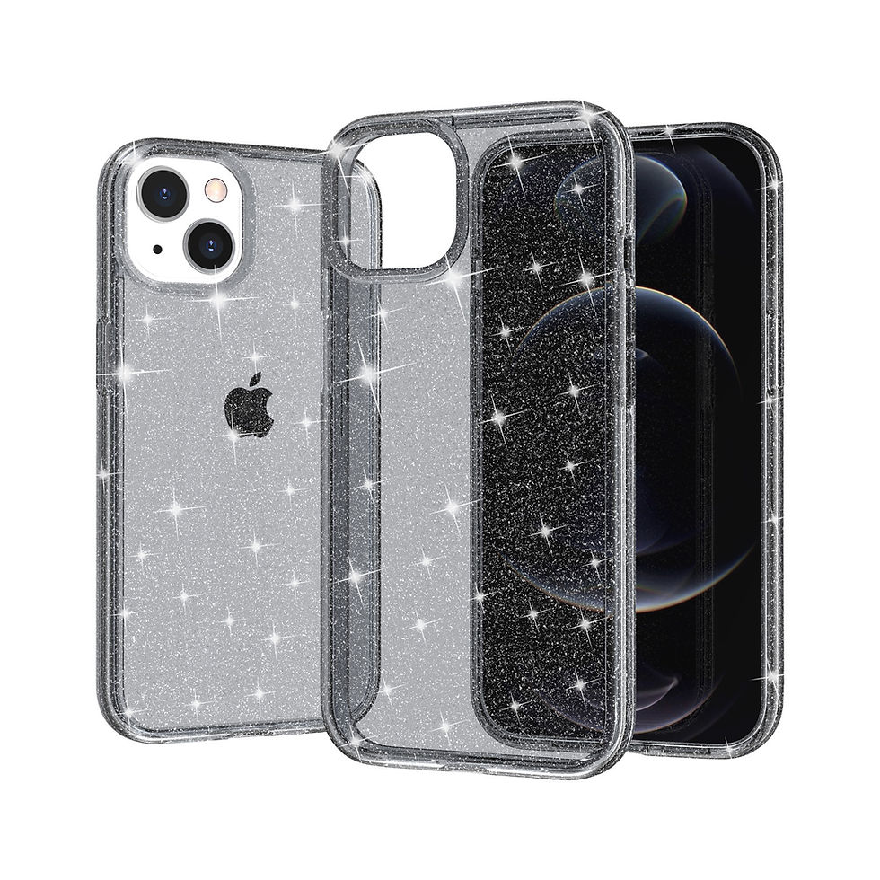 Thumbnail: Transparent Bling Glitter Case for iPhone 14