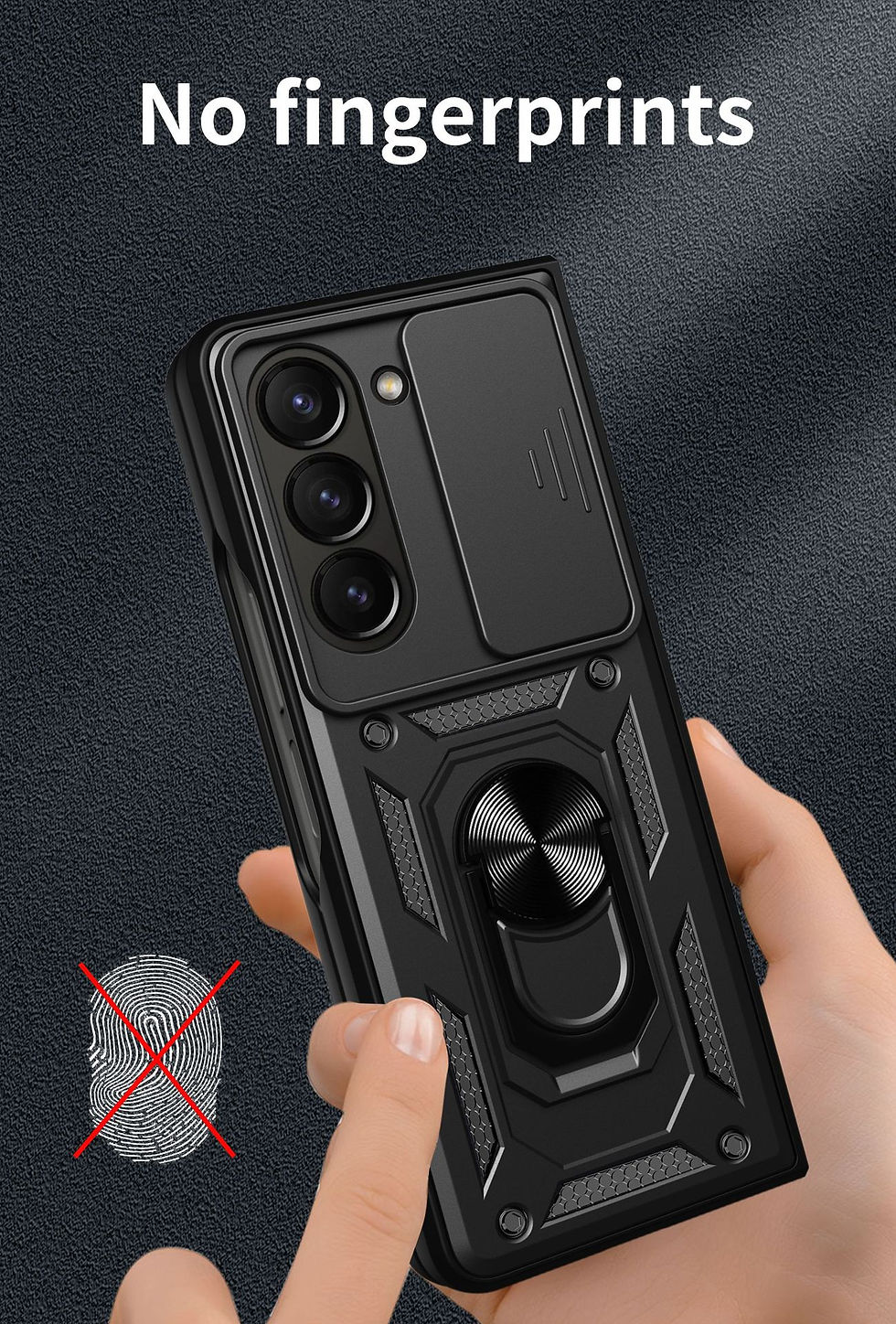 Thumbnail: Samsung Z Fold 5 Case, with Slide Camera Cover&Built-in 360°Magnetic Kickstand