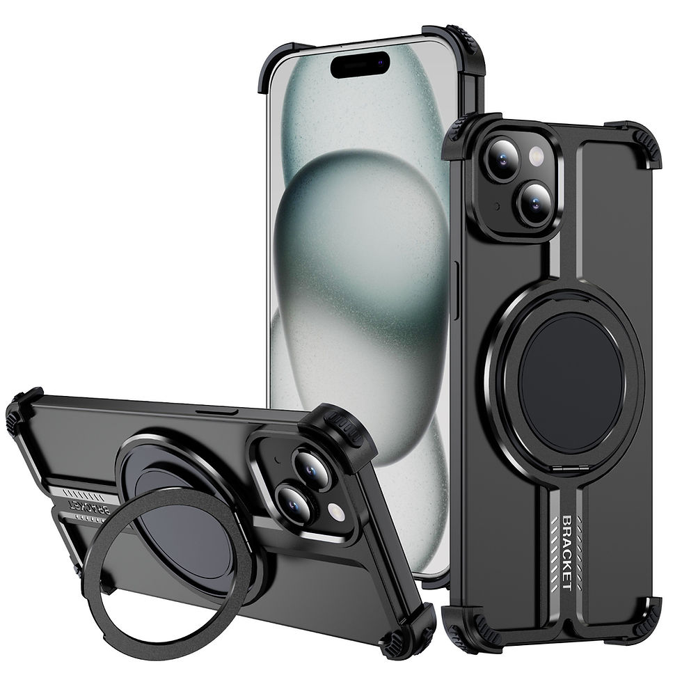 Thumbnail: iPhone 16 Series Bumper Case,  Magnetic Stand  Minimalist Phone Case