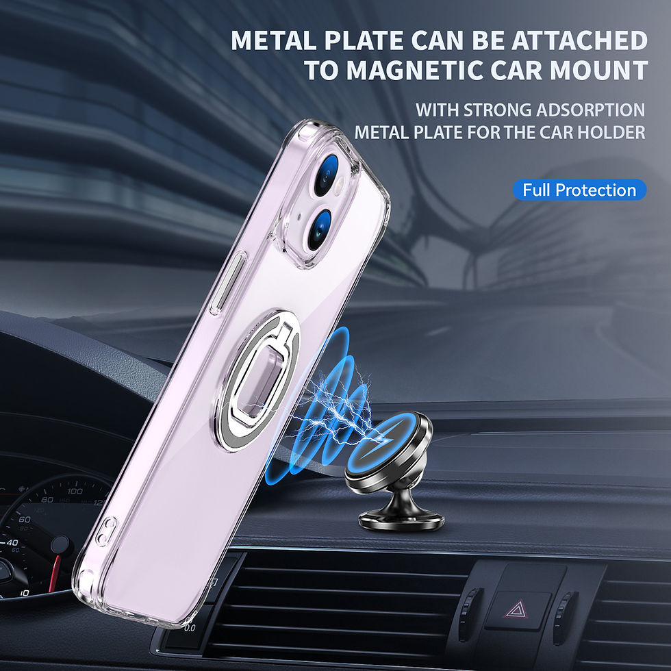Thumbnail: iPhone 15 Pro Max Clear Case with Magnetic Invisible Stand