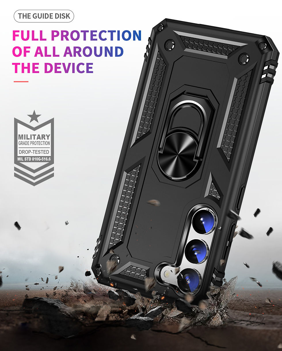 Thumbnail: For Samsung S23 Ring Magnetic Kickstand Hybrid Case Cover