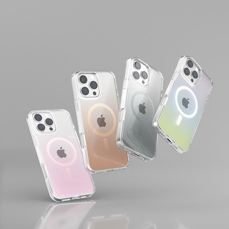 Gradient girlish style magnetic phone case suitable for iPhone 17 Pro Max