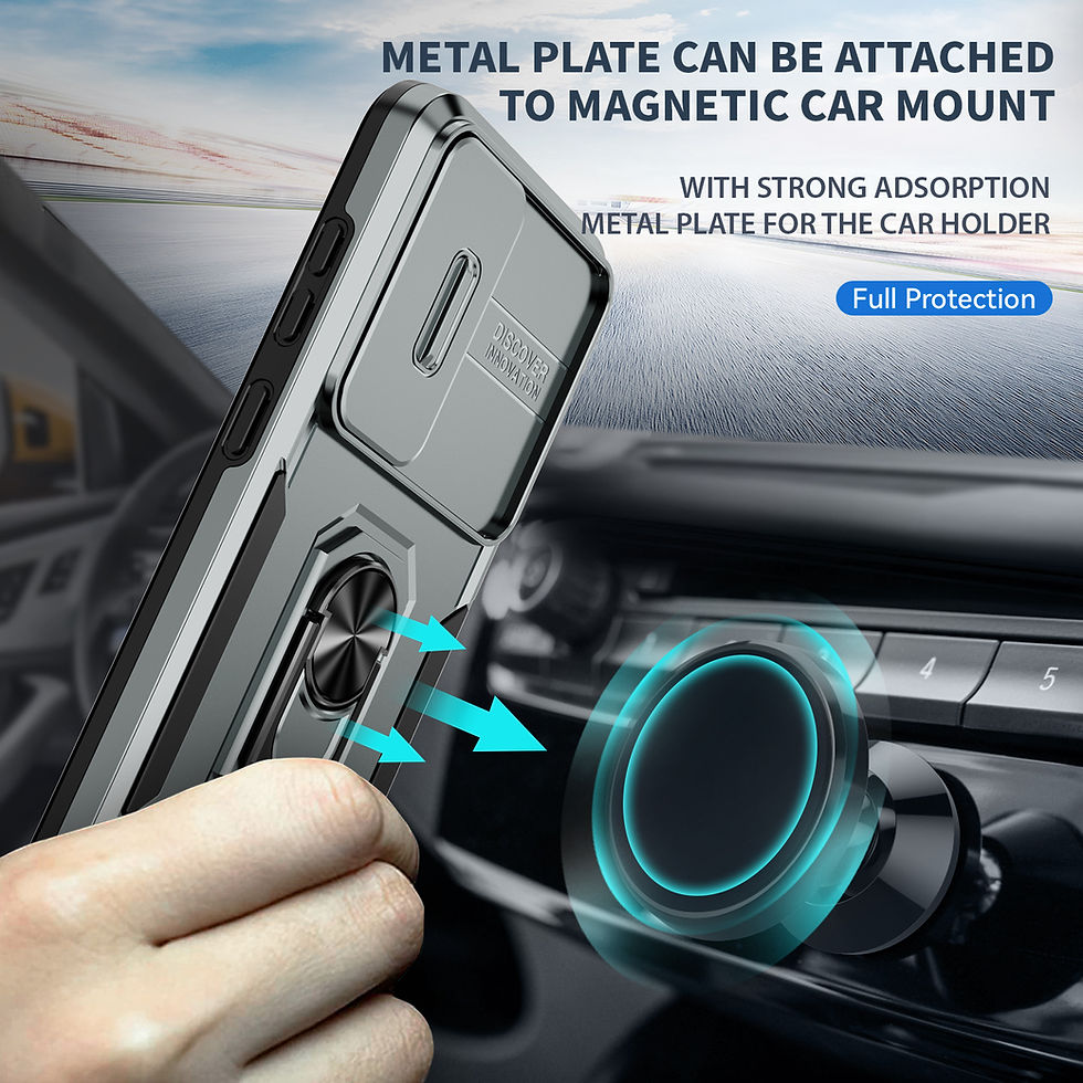 Thumbnail: Samsung Galaxy S24 Plus Case with Slide Camera Cove , Rotated Ring Kickstand