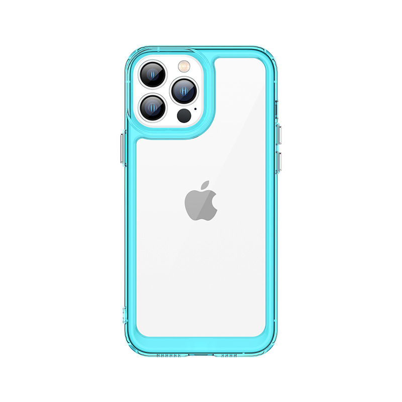 Thumbnail: Shockproof Bumper Transparent TPU Acrylic Case for iPhone 14 Pro Max