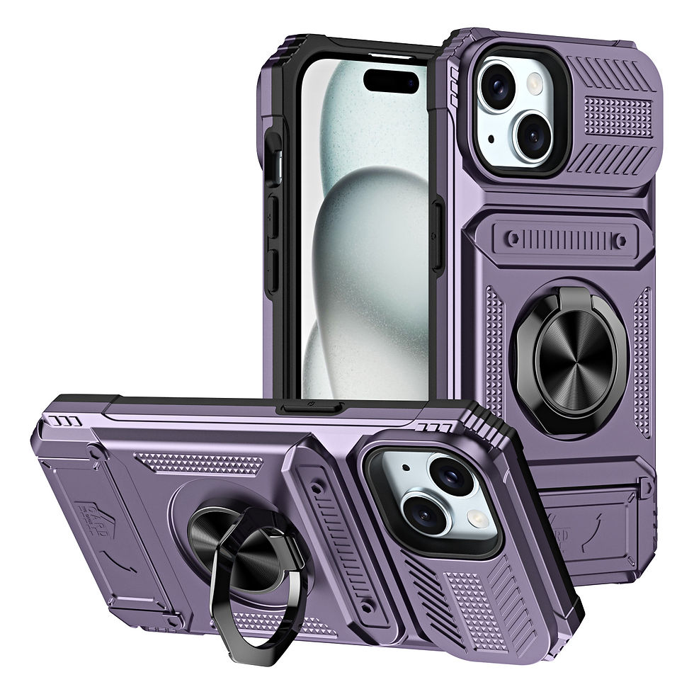Thumbnail: iPhone 16 Series Case,Wallet Case with Card Holder(2 Cards)Ring Stand/Kickstand