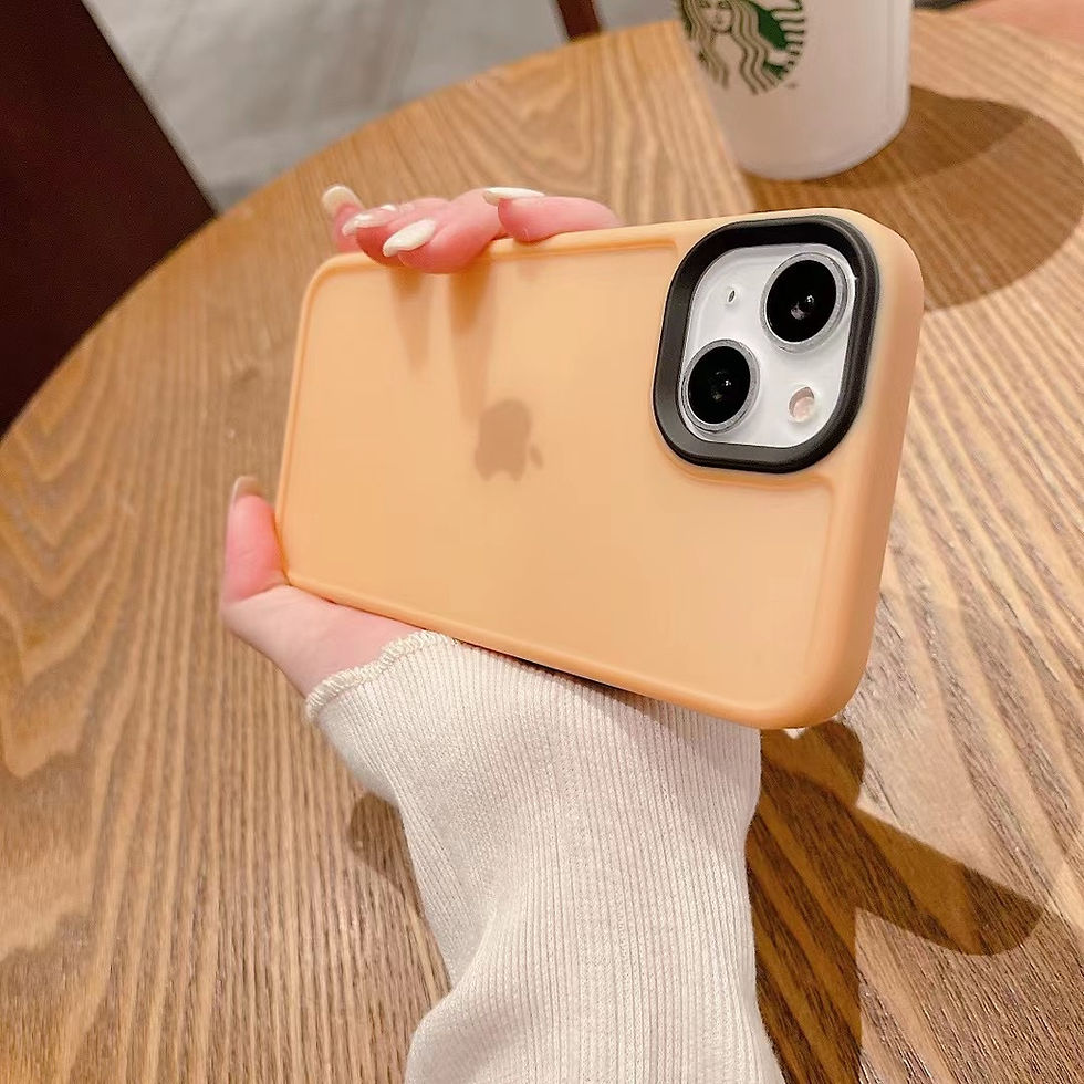 Thumbnail: Translucent Matte TPU PC Phone Case for iPhone 14 Pro Max
