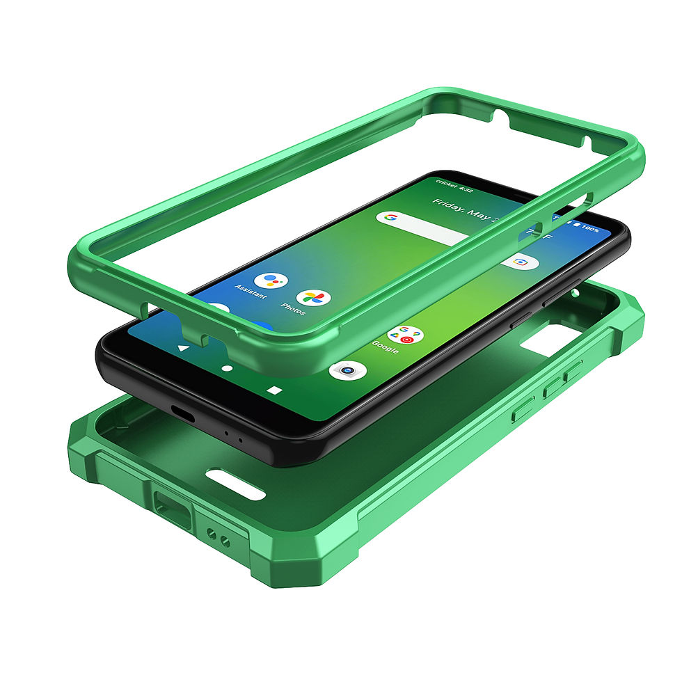 Thumbnail: Cricket Vision Plus Case,2 Layer Protection, Shockproof Corner TPU Bumper