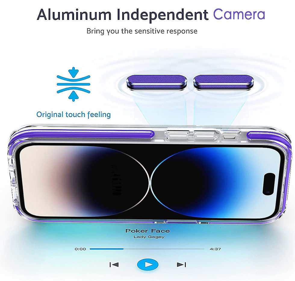 Thumbnail: Phone 15 Acrylic clear Case,  Shockproof Military-Grade Protection