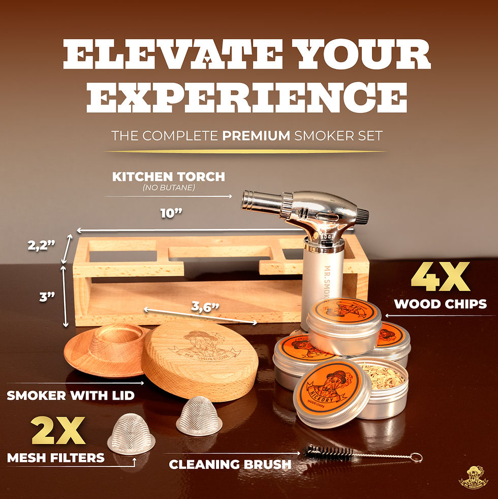 Thumbnail: Cocktail smoker kit with torch and display stand