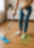 mopping floor