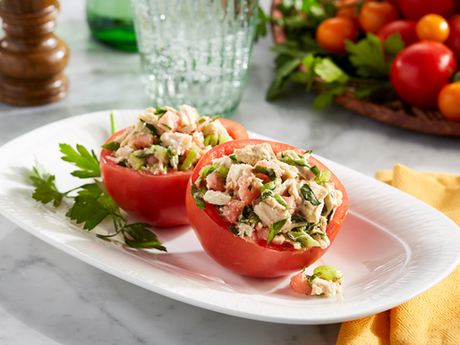 Tuna Salad Stuffed Tomatoes
