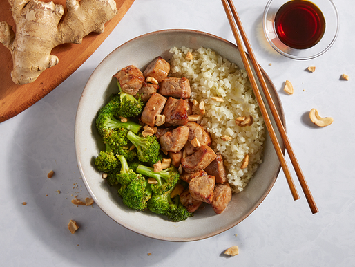 Air-Fried Teriyaki Pork & Cashews