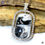 Thumbnail: Black and white art in reversible pendant