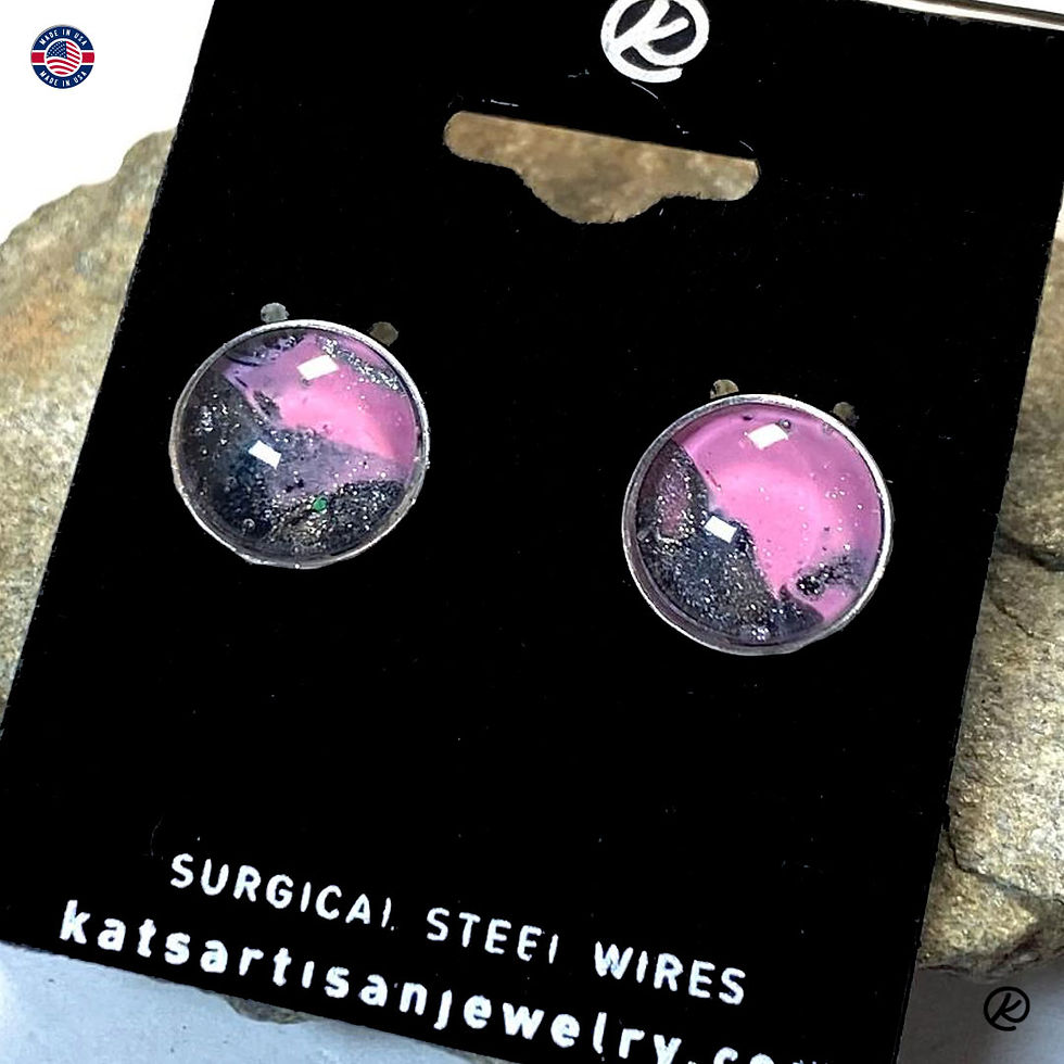 Pretty little stainless steel stud earrings