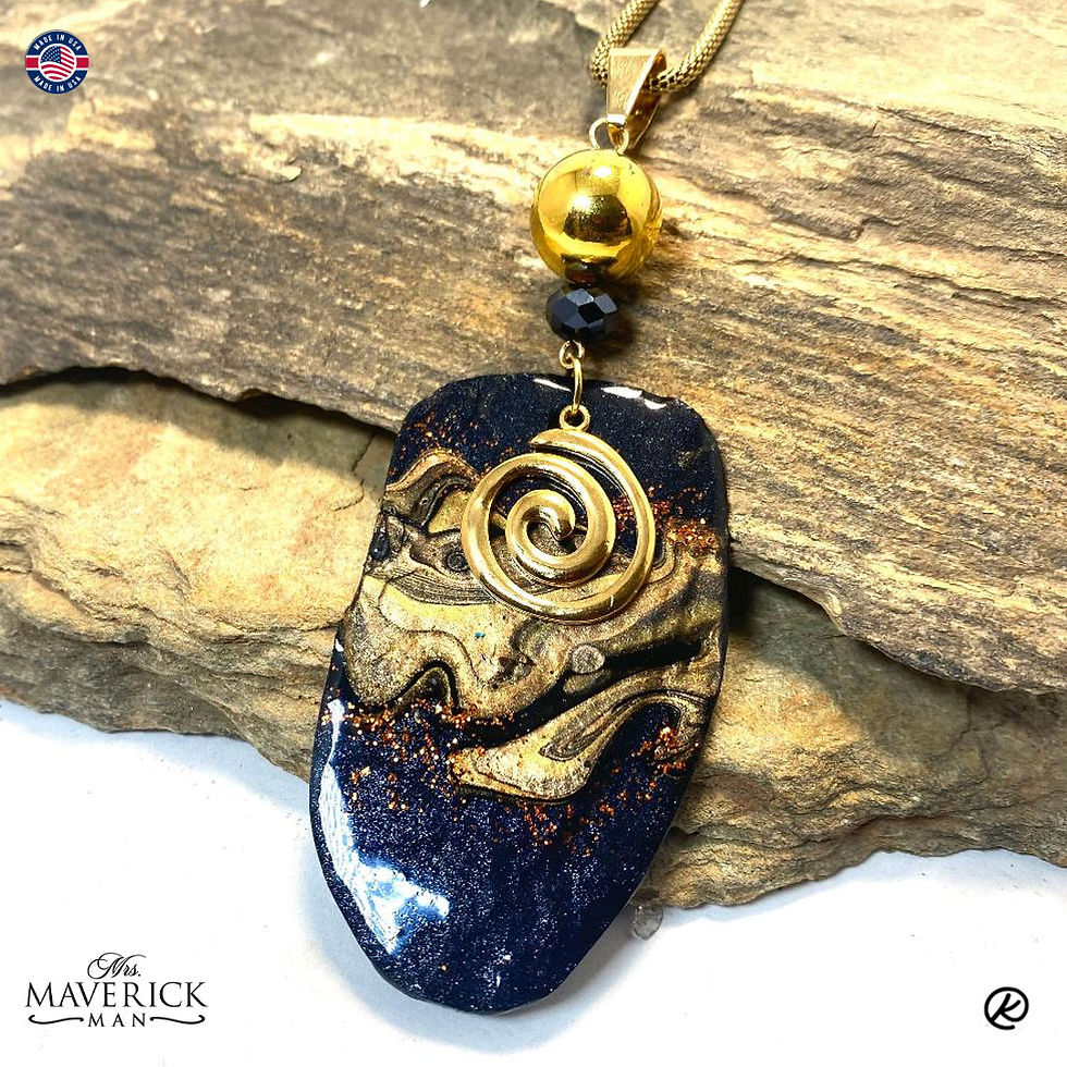 Thumbnail: Large pendant set made from slate