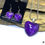 Thumbnail: Purple Heart jewelry set from poured acrylics