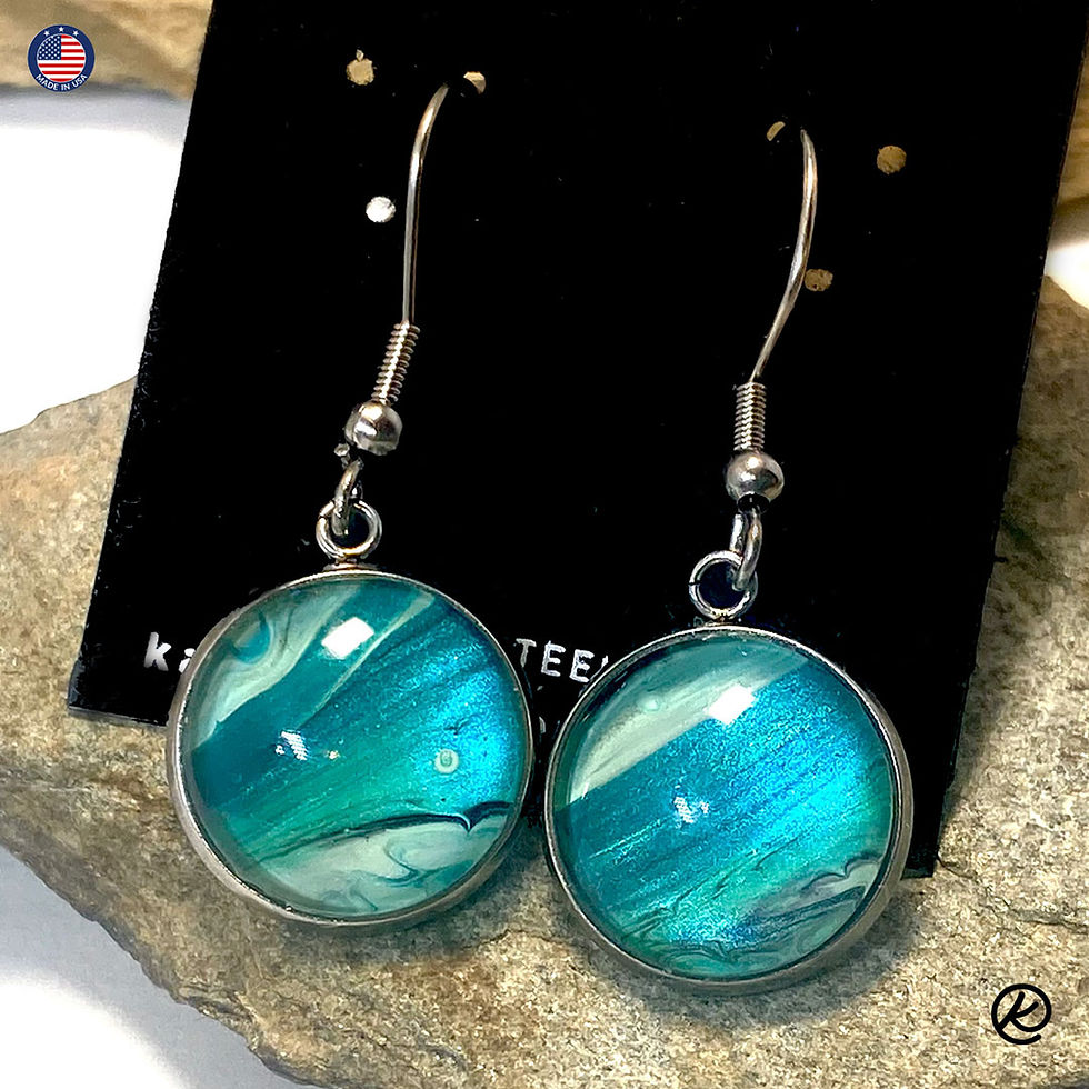 Thumbnail: Extra Large pendant set with coordinating earrings