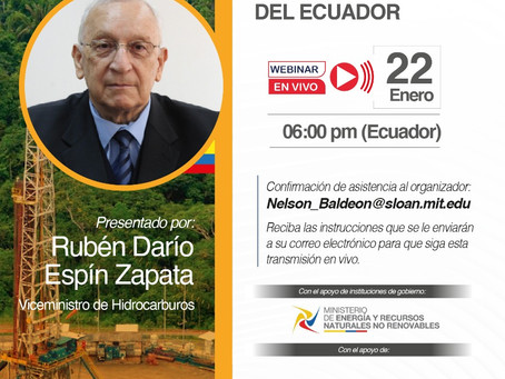 EXPERTOS ANALIZARÁN LA POLÍTICA HIDROCARBURÍFERA EN ECUADOR JUNTO AL VICEMINISTRO DE HIDROCARBUROS
