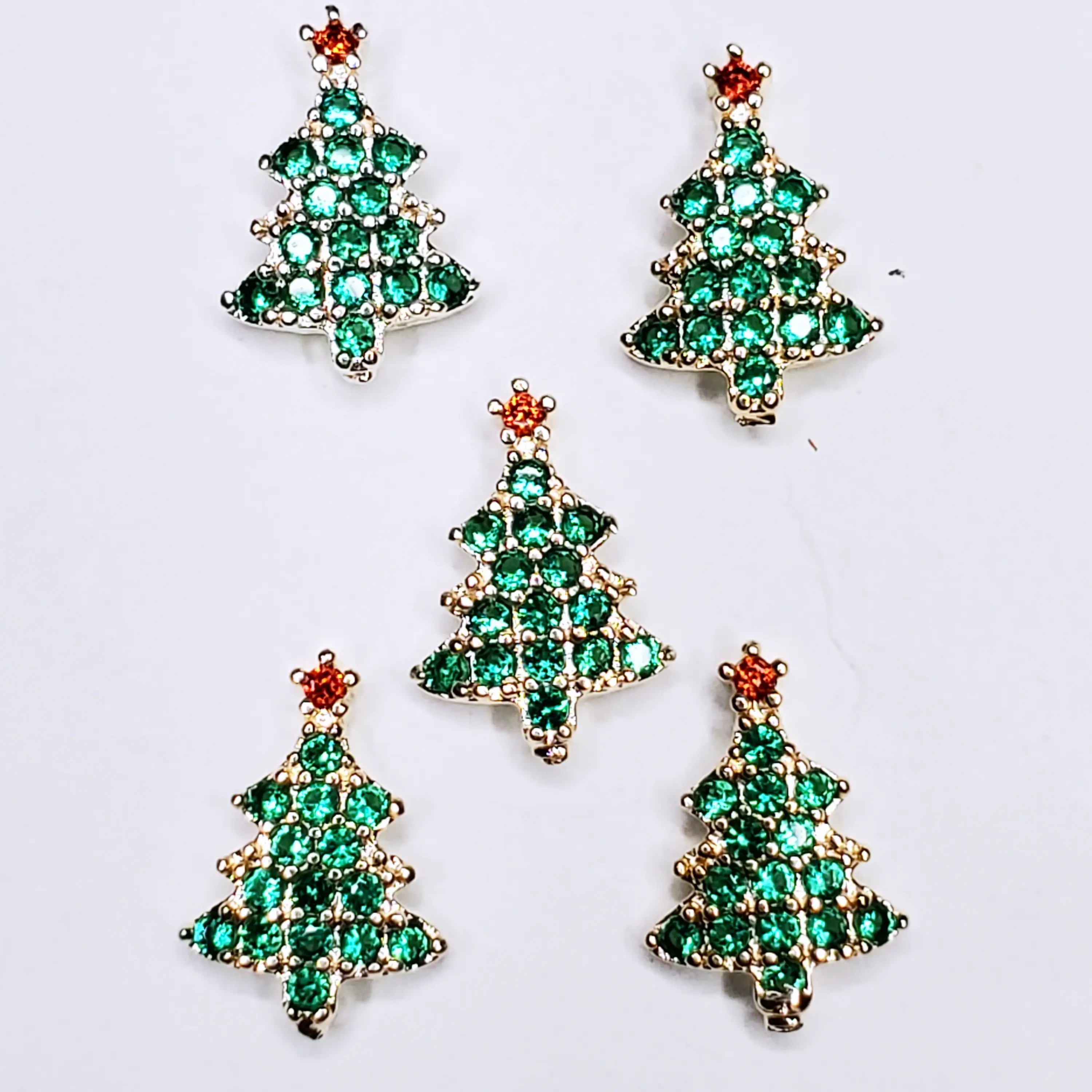 Christmas Tree Nail Charms