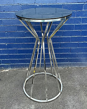 Silver "Birdii" Highboy/Cake Table $65