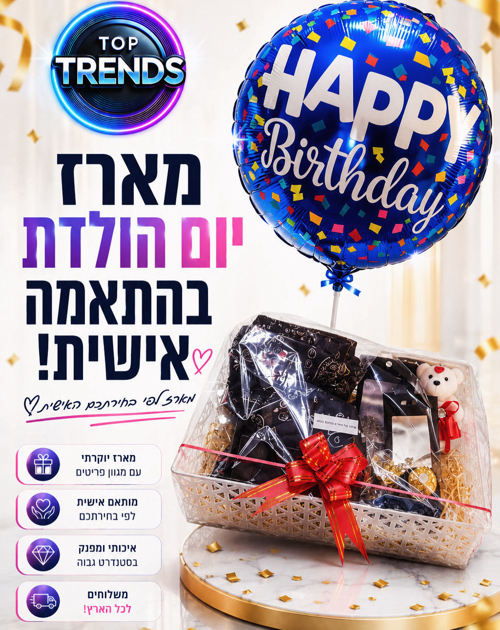 מארז יום הולדת בהתאמה אישית🎁