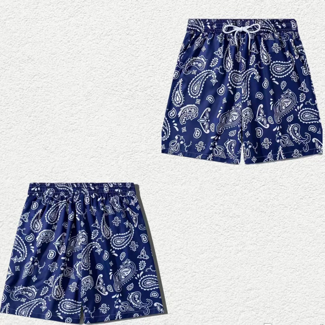 בגד ים כחול סגול בסטייל בנדנה 🌊